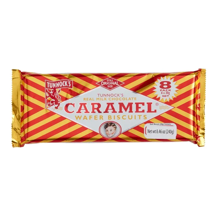 Tunnock‘s Milk Chocolate Caramel Wafers 8 Pack