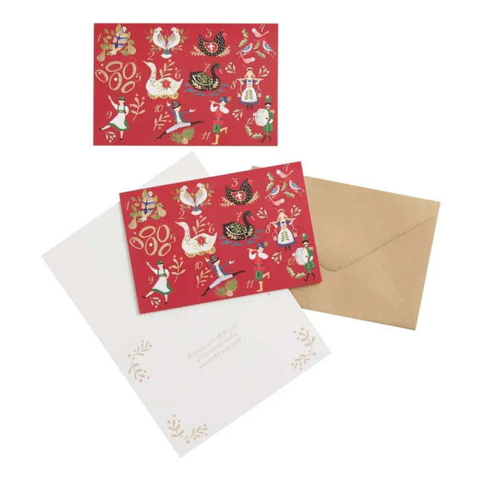 Twelve Days of Christmas Boxed Holiday Cards 15 Count
