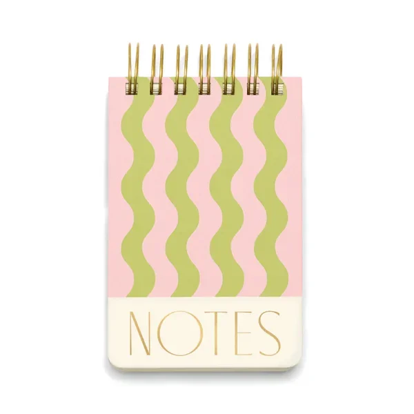 Twin Wire Notepad Wavy Stripes