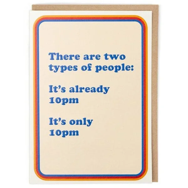 Two Types of People Card