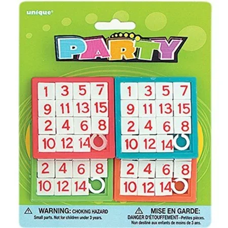 Unique Party Number Slide Puzzle
