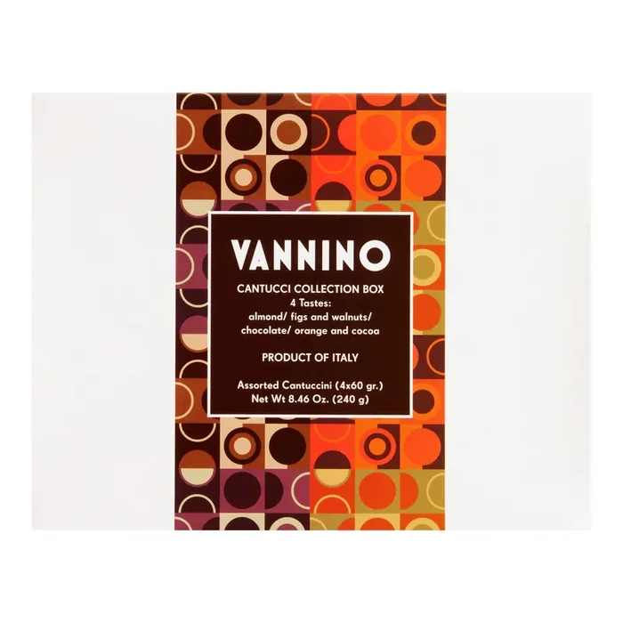Vannino Assorted Italian Cantucci Biscotti Selection Box