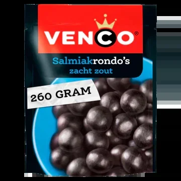 Venco Salmiac rounds licorice