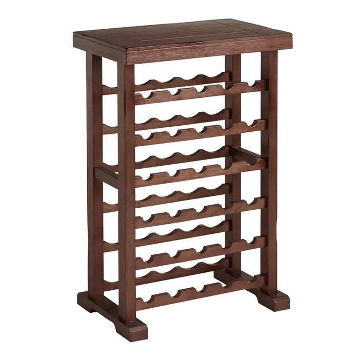 Verona Mahogany 30 Bottle Wine Rack