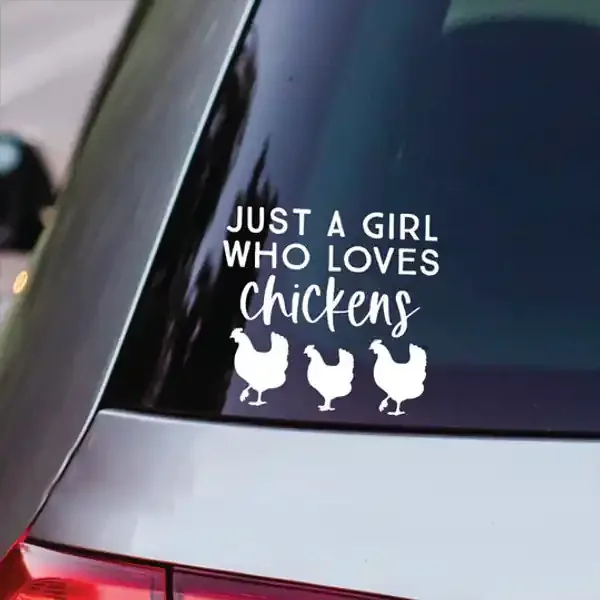 VINYL GIRL LOVES CHICKENS