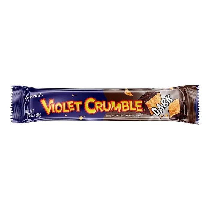 Violet Crumble Dark Chocolate Honeycomb Candy Bar Set of 2
