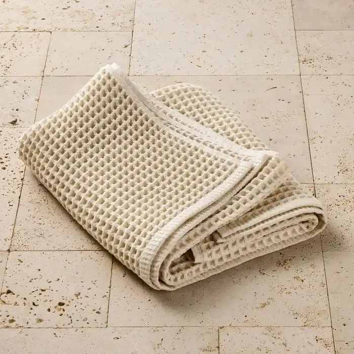 Waffle Bath Towel Natural – Casaluna™