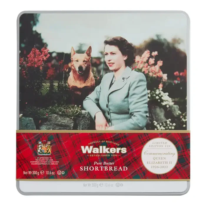 Walker‘s Shortbread Queen Elizabeth II with Corgi Tin