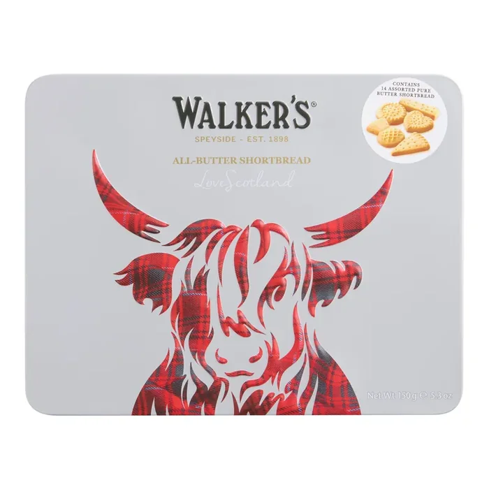 Walker‘s Shortbread Scottish Highland Cow Tin