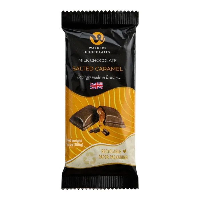 Walkers Chocolates Salted Caramel Milk Chocolate Bar