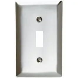 Wall Plate, Single Toggle, Stainless Steel