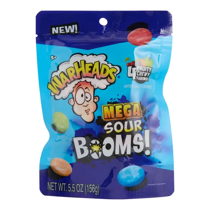 Warheads Mega Sour Booms Bag