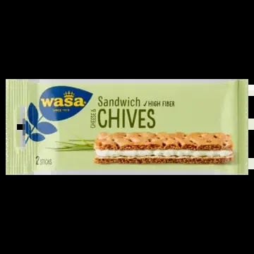 Wasa Cheese and chives sandwich