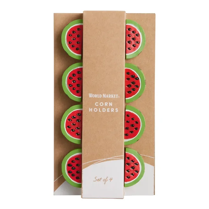 Watermelon Corn on the Cob Holders 8 Pack