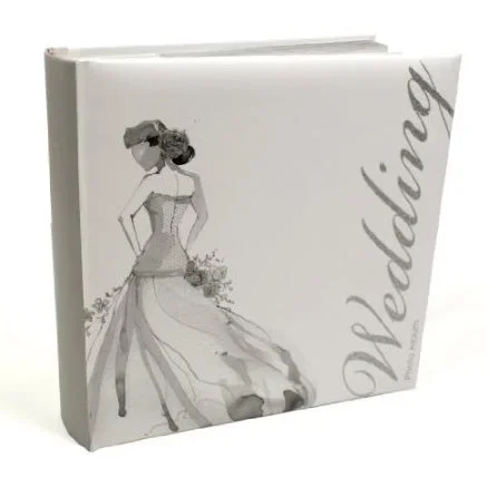 Wedding Photo Album Watercolour Lady Design