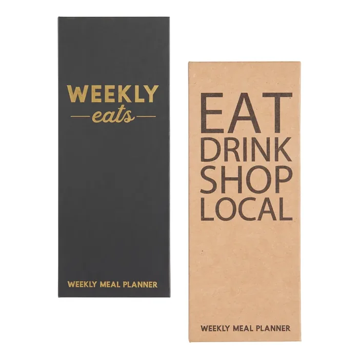 Weekly Meal Planner and Shopping List Notepads Set of 2