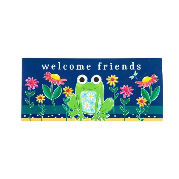 WELCOME FROG SASSAFRAS MAT