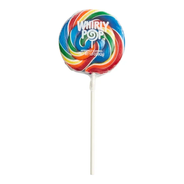 Whirly Pop Rainbow Candy Lollipop Set Of 4