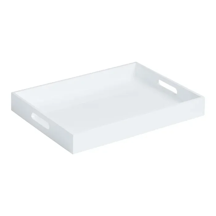White Lacquer Serving Tray