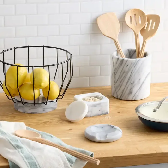 White Marble Kitchenware Collection