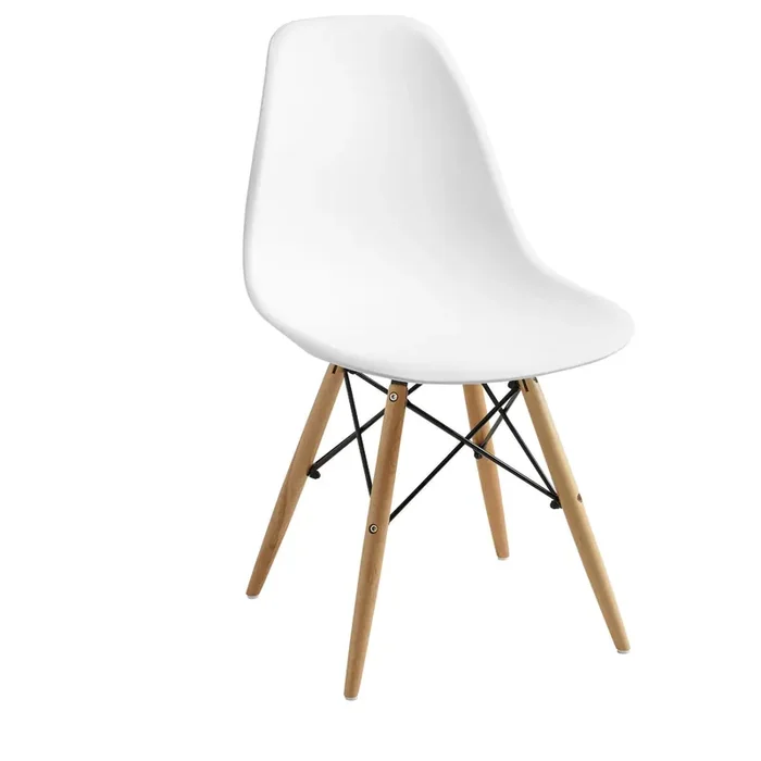 White Molded Evie Dining Chair Set Of 2