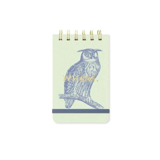 Whom Owl Spiral Bound Notepad