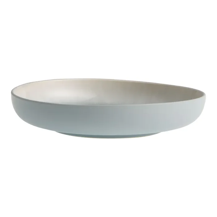 Wilder Slate and Sage Reactive Glaze Low Bowl