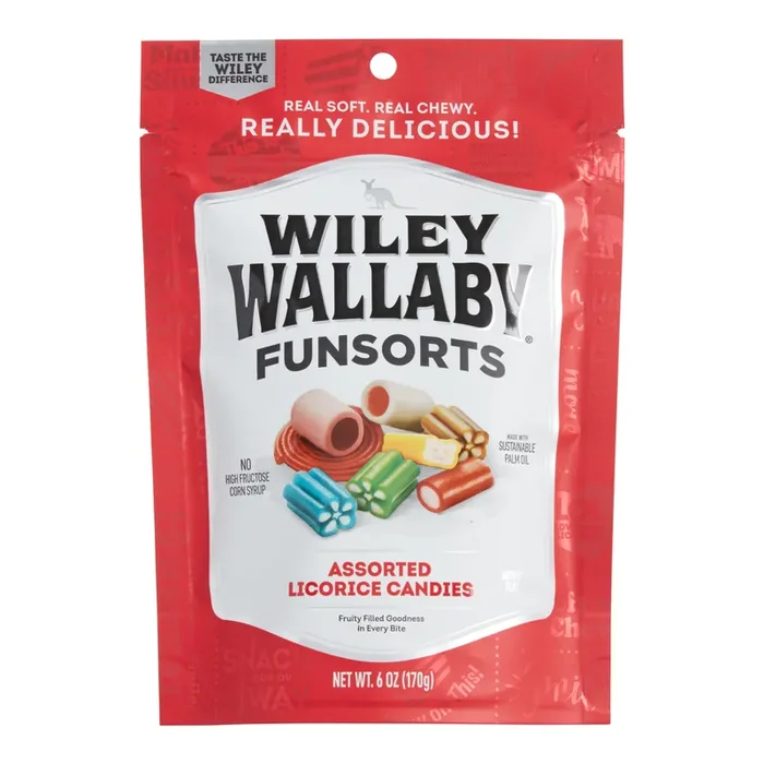 Wiley Wallaby Funsorts Licorice Candies