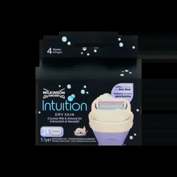 Wilkinson Sword Intuition dry skin coconut milk and almond oil razor blades