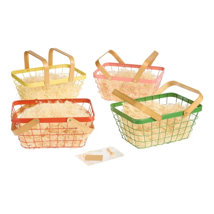 Wire Market Gift Basket Kit with Swing Handles