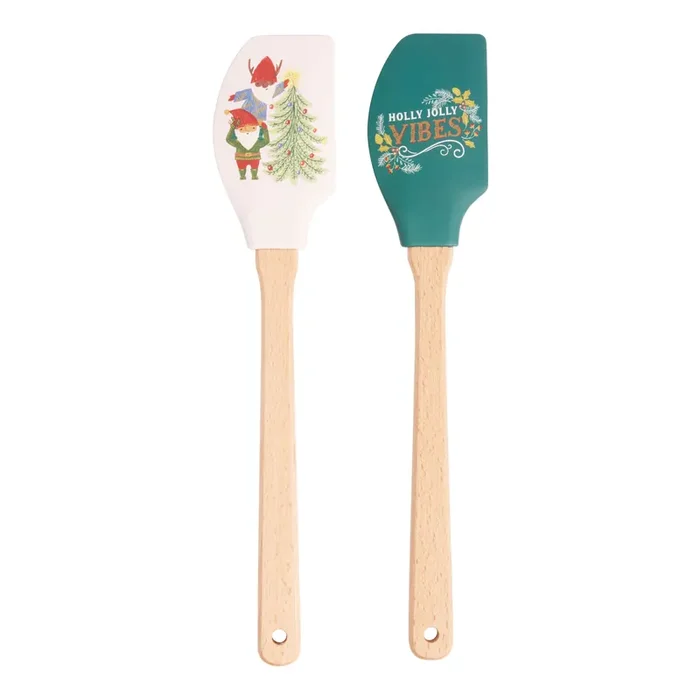 Woodland Magic Silicone and Wood Spatulas Set of 2