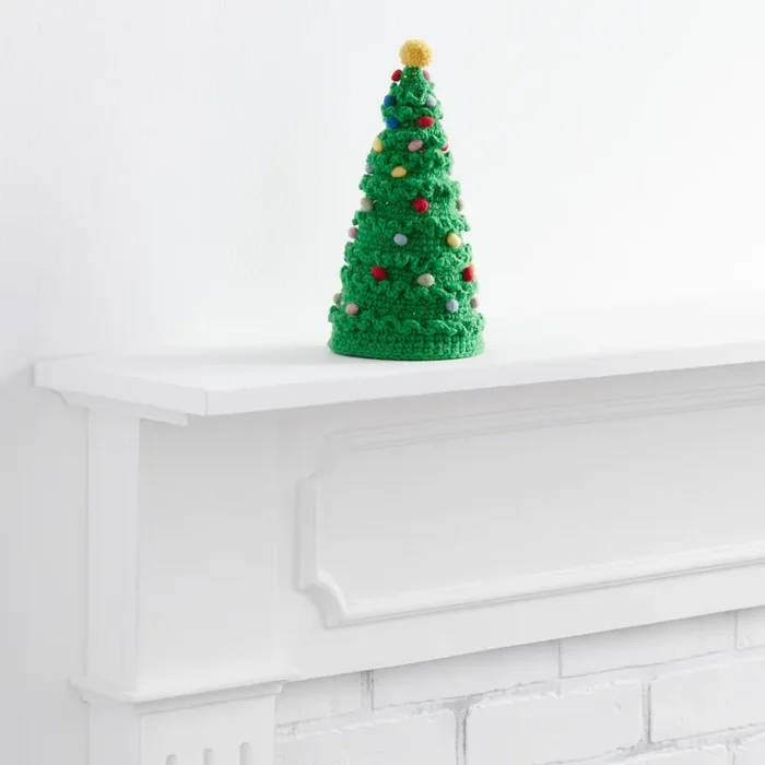 Wool Crocheted Christmas Tree Decor