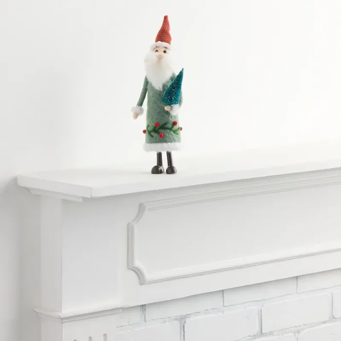 Wool Folkloric Santa Decor