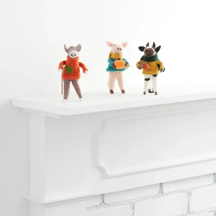 Wool Harvest Farm Animal Decor Set Of 3