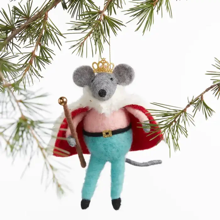 Wool Mouse King Ornament