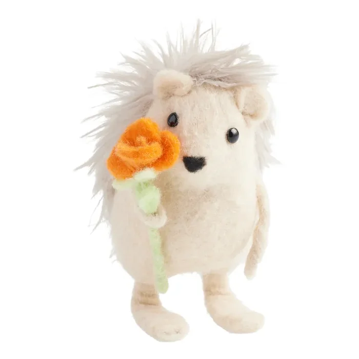 Wool Spring Hedgehog Decor