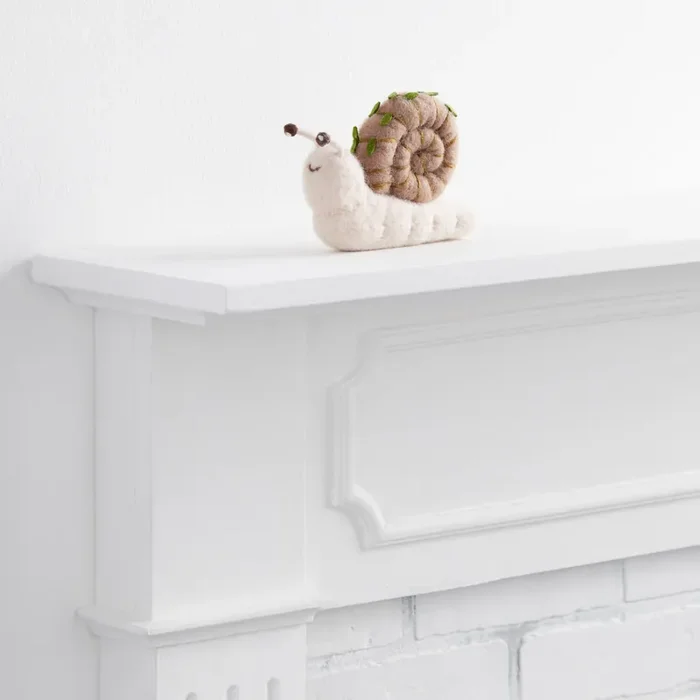 Wool Vine Wrapped Snail Decor