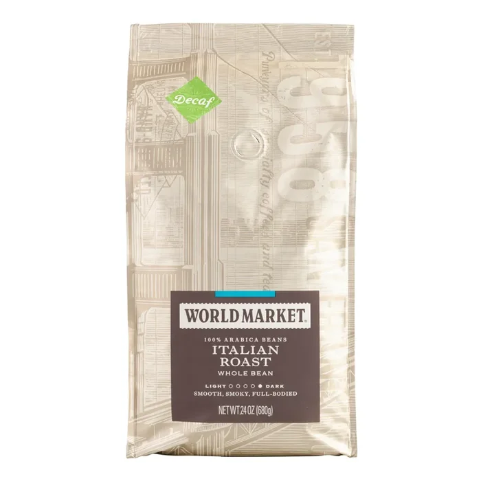 World Market® Italian Roast Decaf Whole Bean Coffee 24 Oz.