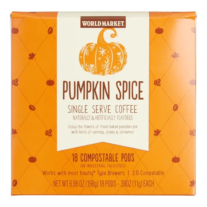 World Market® Pumpkin Spice Coffee Pods 18 Count