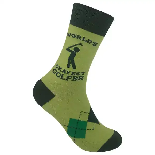 WORLD‘S OKAYEST GOLFER SOCKS