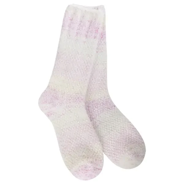 WORLD‘S SOFTEST SOCKS WEEKEND OMBRE FEATHER CREW PINK LEMONADE