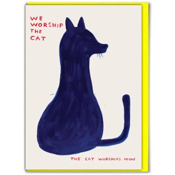 Worship The Cat Card
