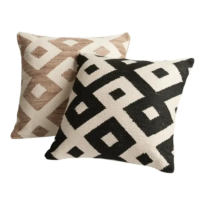 Woven Geo Indoor Outdoor Throw Pillow