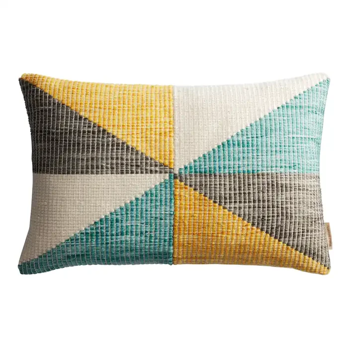 Woven Kaleidoscope Indoor Outdoor Lumbar Pillow
