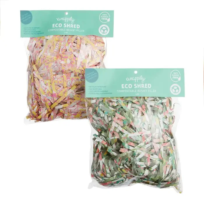 Wrappily Eco Shred Compostable Easter Basket Filler Set Of 2