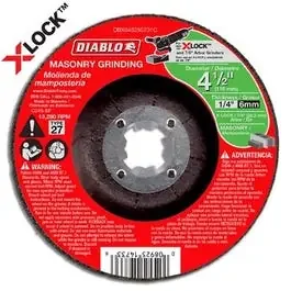 X-Lock Masonry Grinding Disc, 4.5 x 1/4-In.