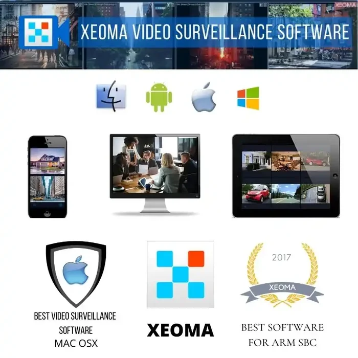 Xeoma Video Surveillance Software Pro License for 32 Cameras with 1 Year of Updates