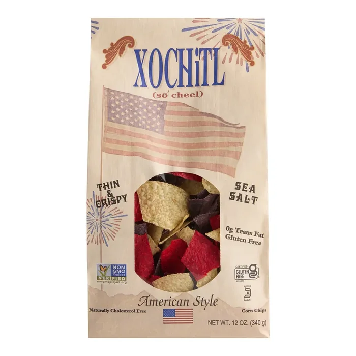 Xochitl Red White and Blue Tortilla Chips