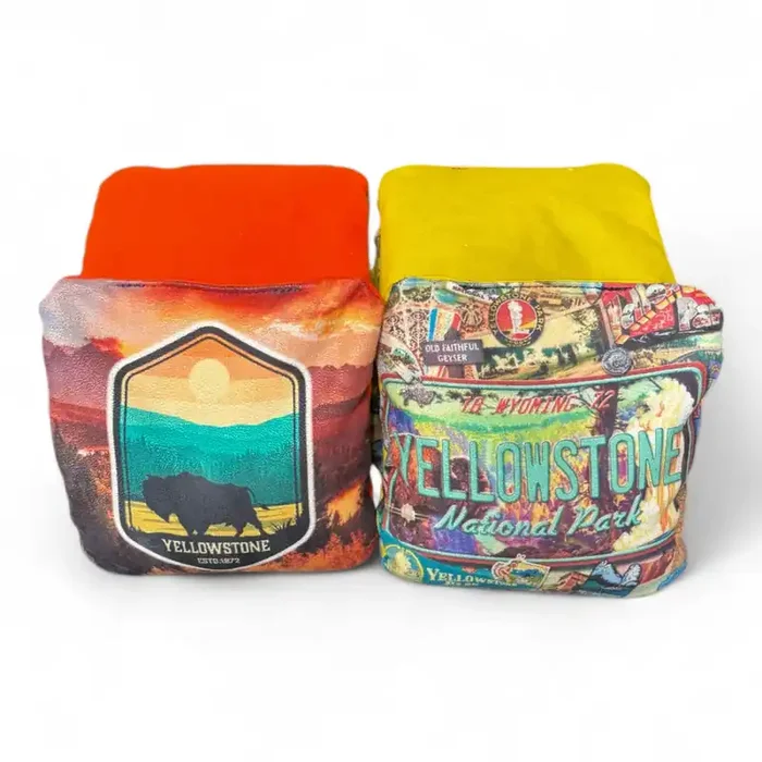 Yellowstone Cornhole bags (set of 8) – Pro style slick and stick bags