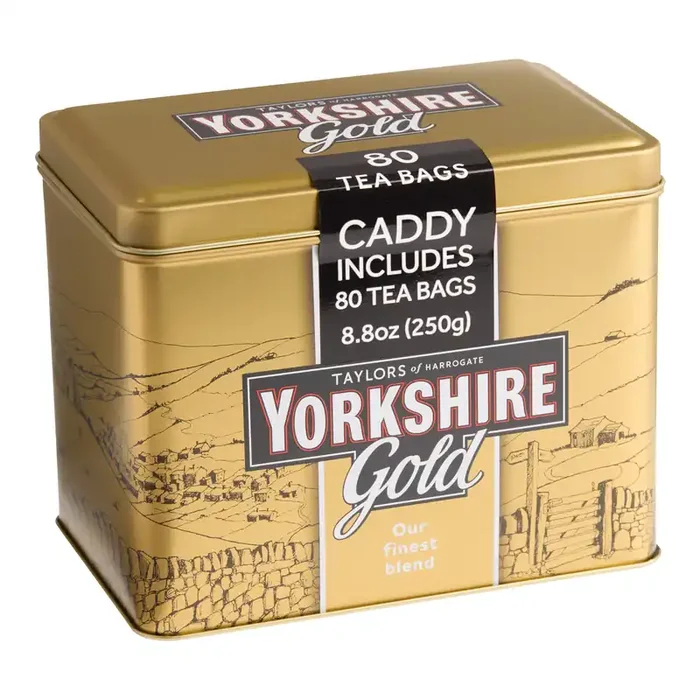 Yorkshire Gold Black Tea 80 Count with Caddy